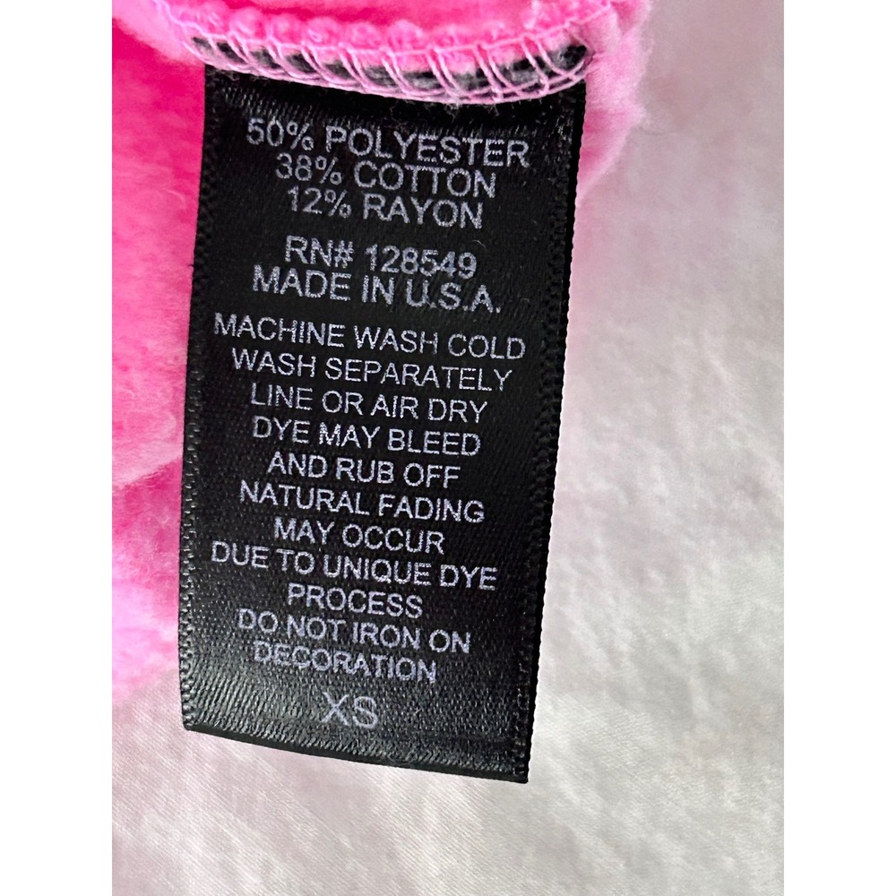 Aviator Nation University of Texas Neon Pink Rainbow Striped Sweatshirt XS Bolt - Picture 11 of 11